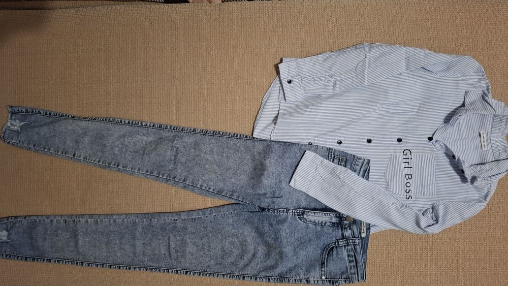 Штани чорні на флісі на 134см