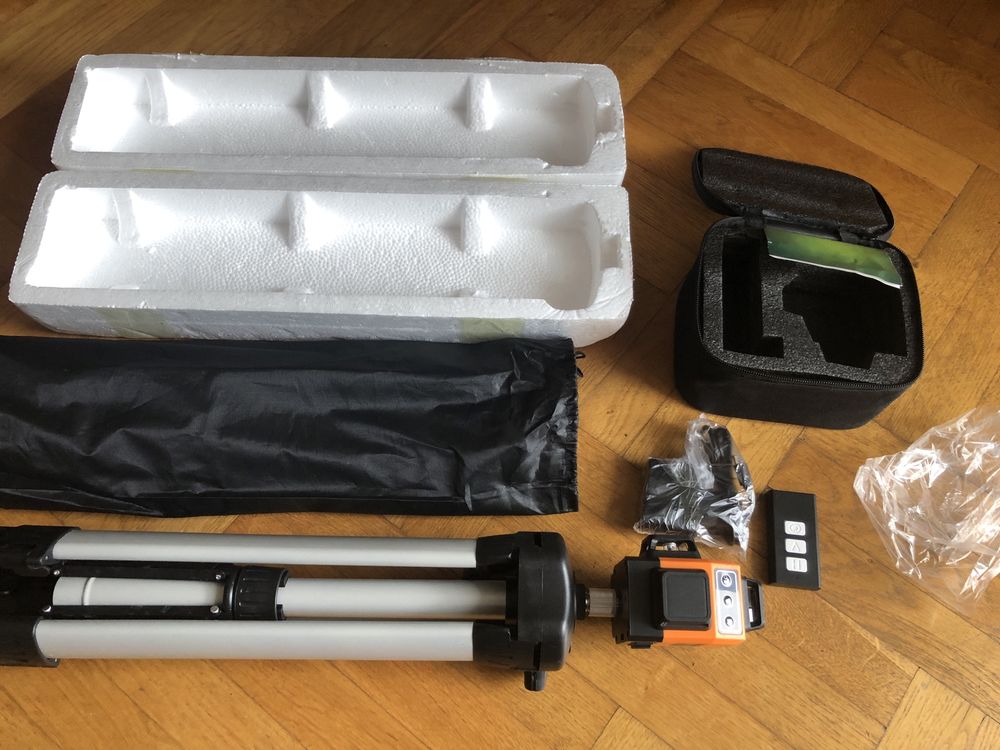 Laser krzyżowy 3D laser obwodowy 360 poziomica laserowa STATYW