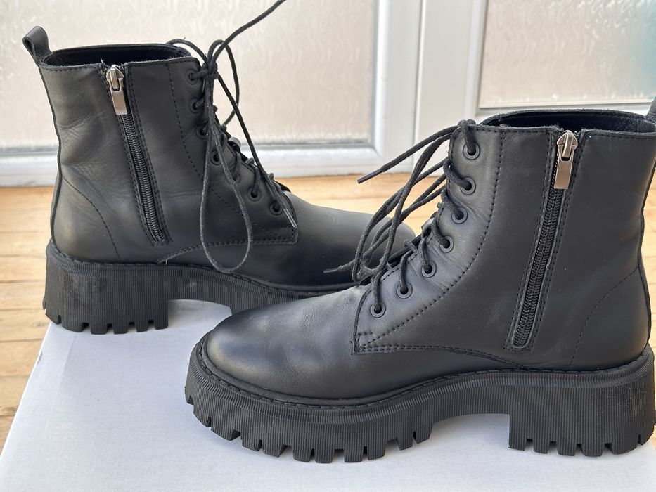 Жіночі зимові шкіряні черевики/демісезон