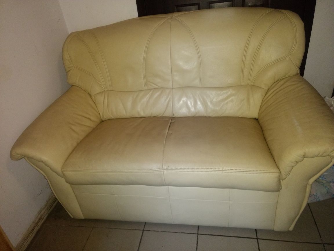 Kanapa sofa skórzana