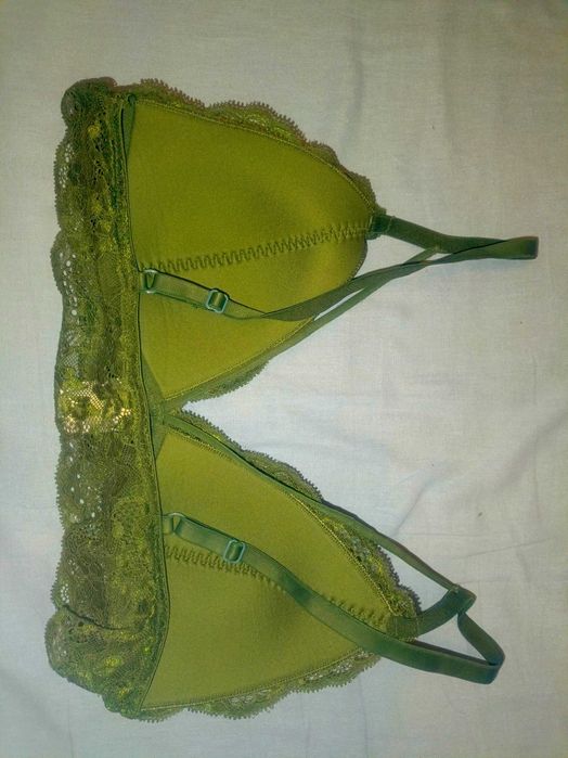 DeFacto FIT: Zielony stanik bez fiszbinów XL