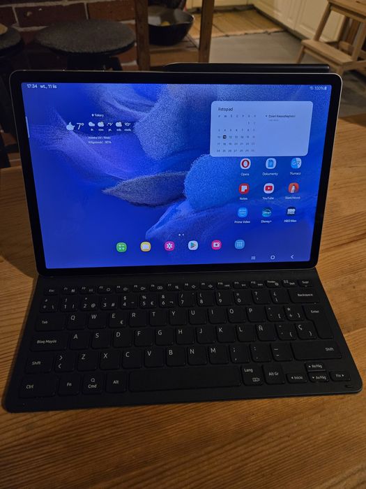 Samsung Galaxy tab S7 FE + etui (klawiatura) i rysik