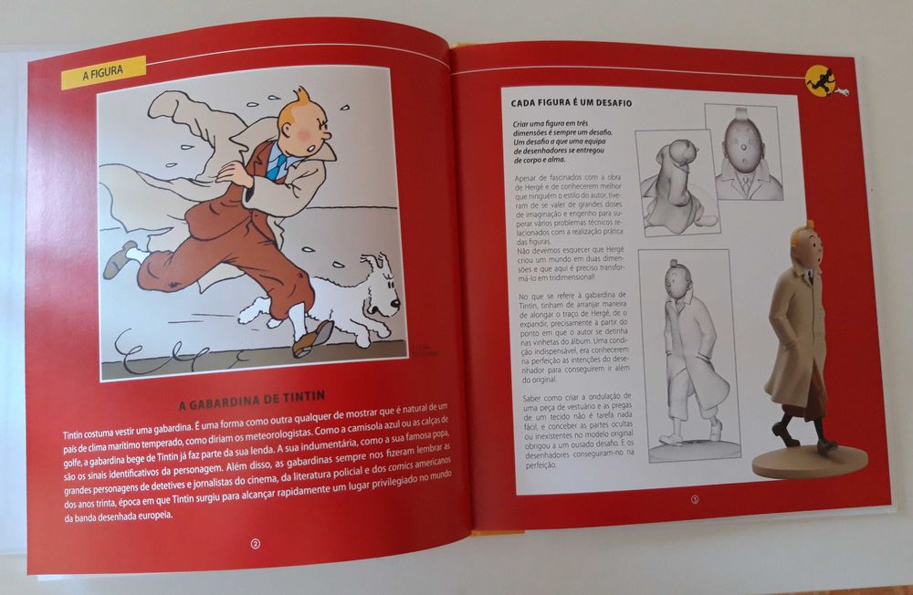 Livro com figurinha TINTIN - edição Moulinsart (NOVO)