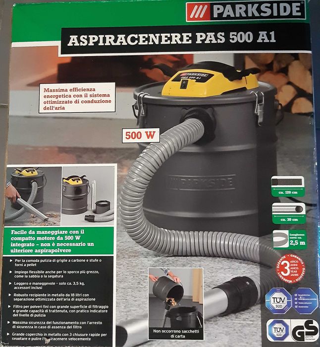 Aspirador de cinzas Parkside 500W