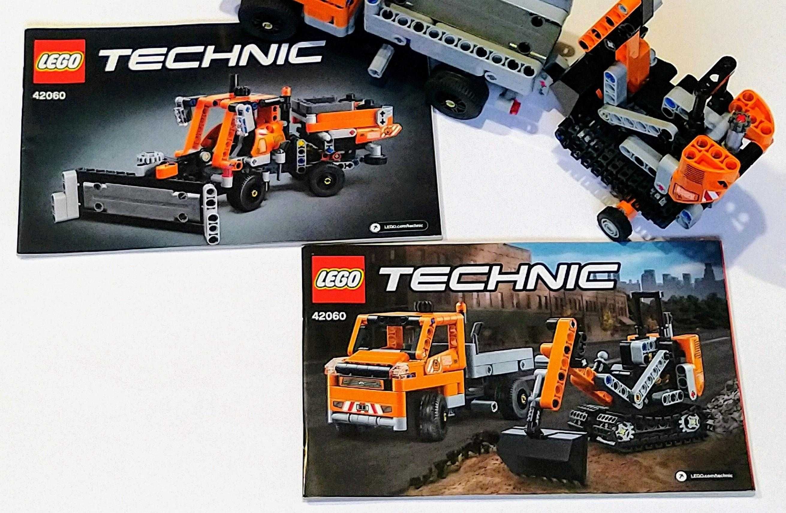 Lego Technic 42060 2w1: Wywrotka z przyczepą i koparką / Piaskarka