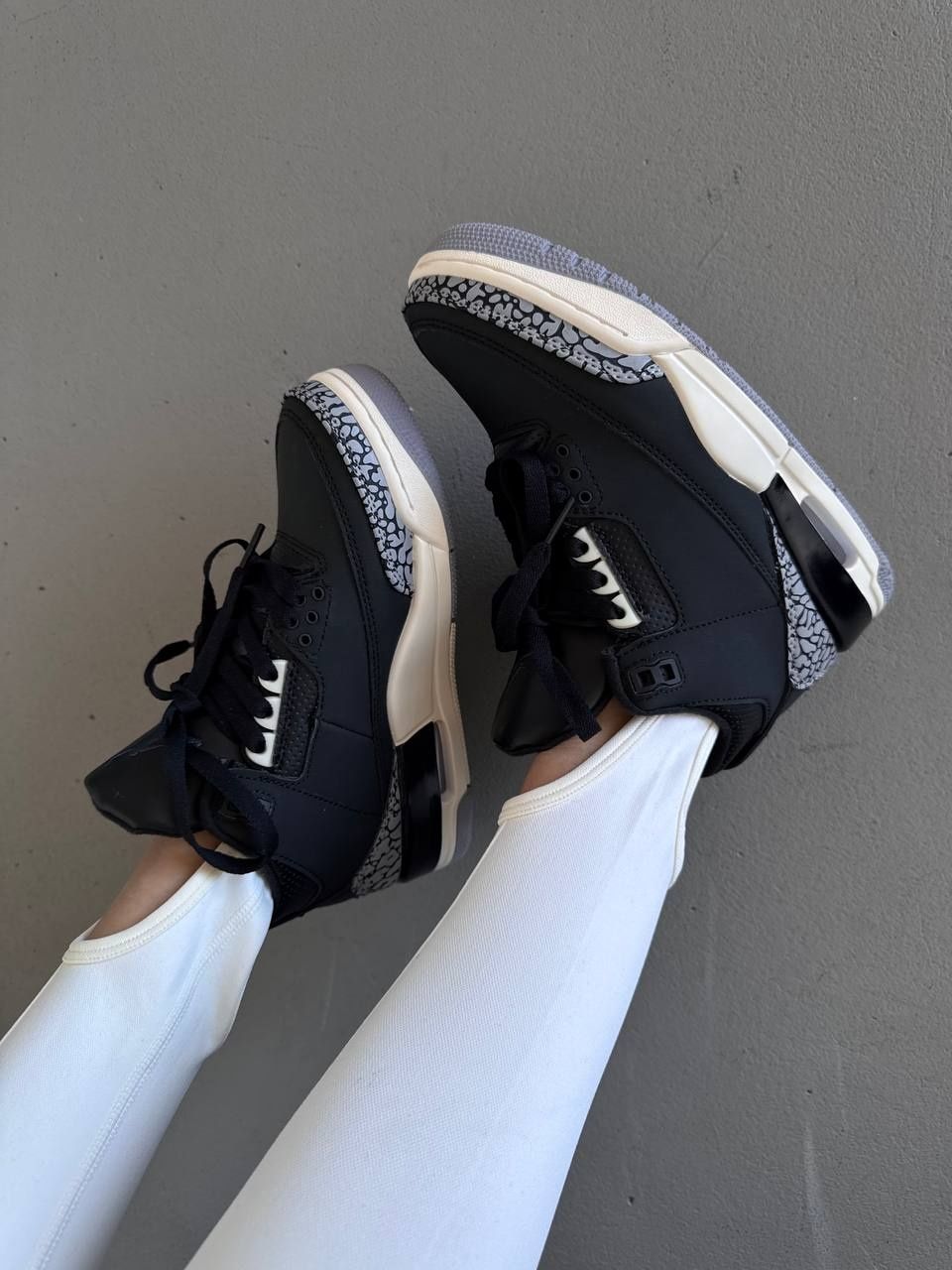 р36-43 Кросівки Nike air jordan 3 retro off noir black