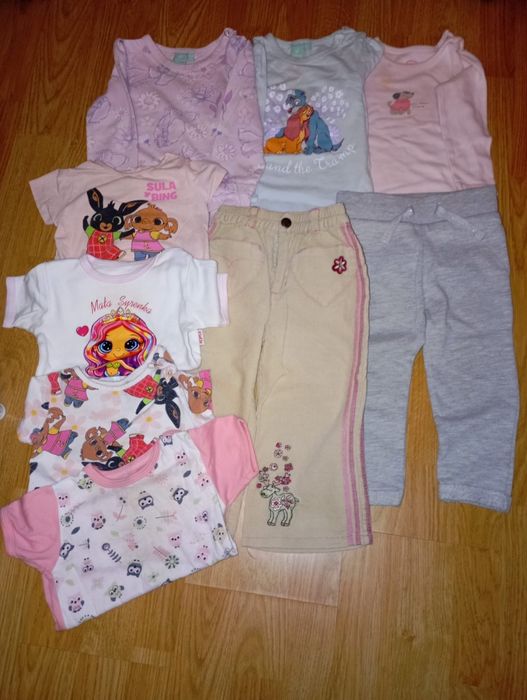 Ubranka dla dziewczynki r74 do 86