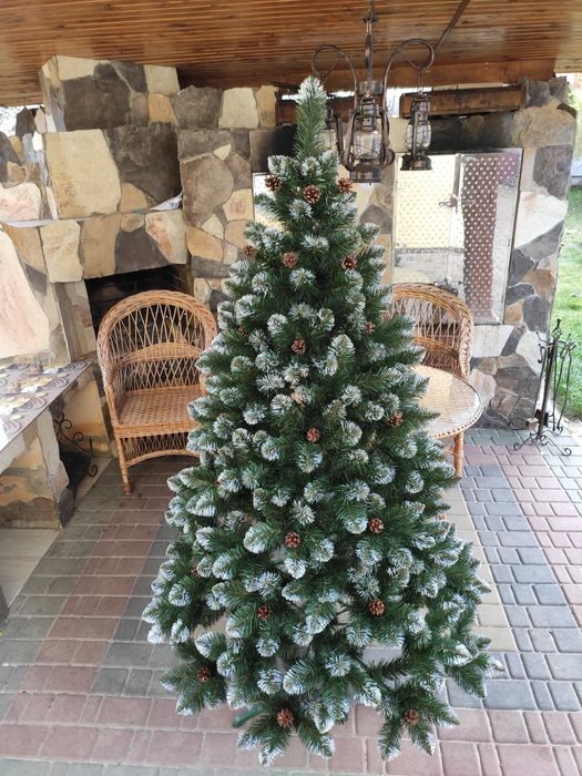 Штучна ялинка Елітна з шишкою ялинка штучна з шишками ялинка якісна