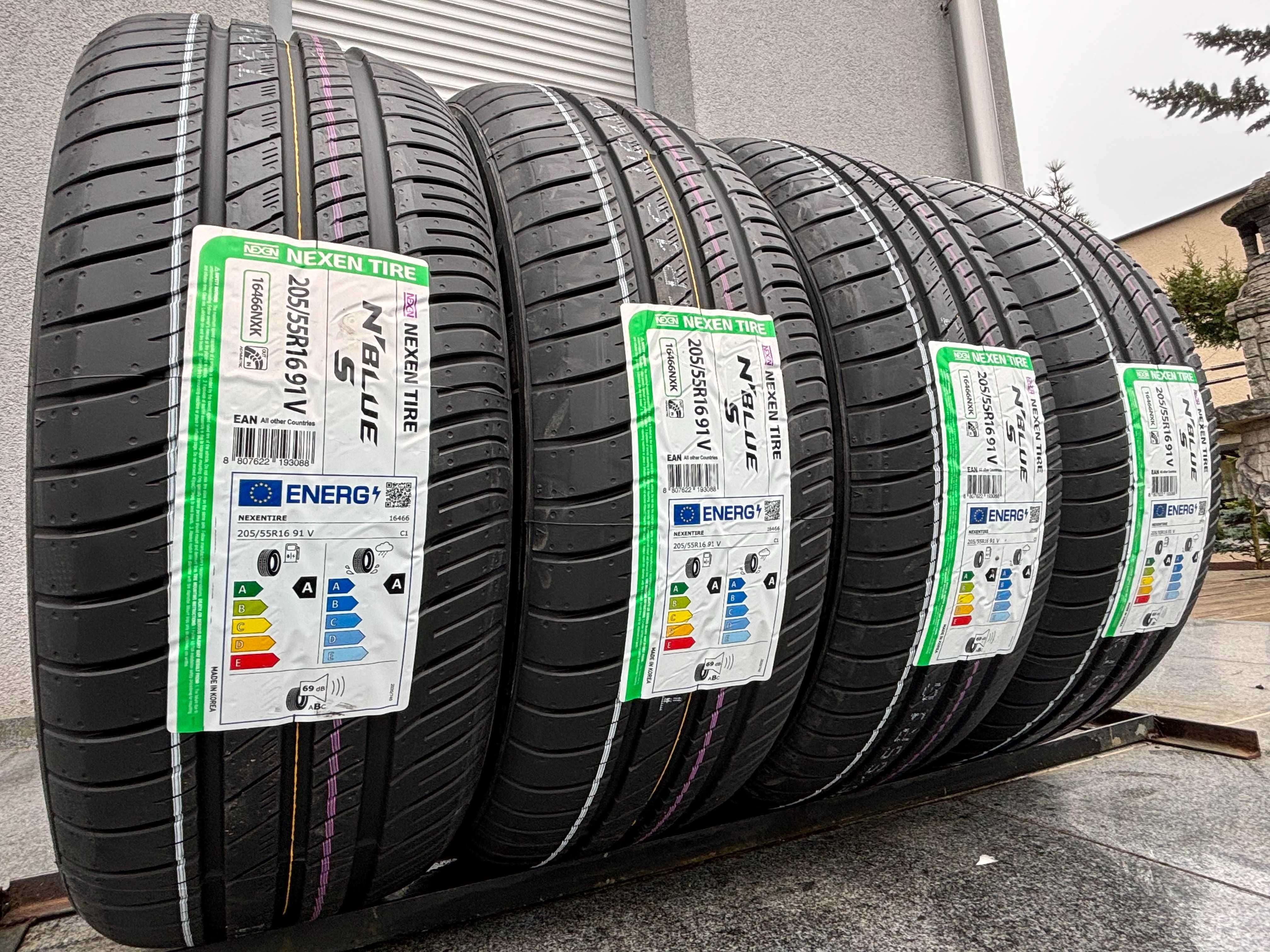 x4 letnie 205/55R16 Nexen N'BlueS 91V 2024r Parametry A,A 69db ! gwar
