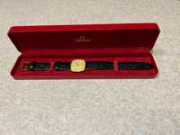 Oryginalny złoty zegarek znanej szwajcarskiej marki OMEGA De Ville,