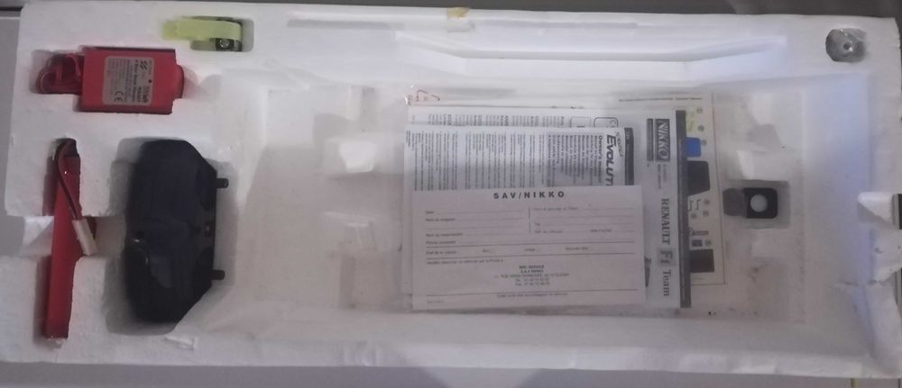 carro formula1 nikko renault comando controle remoto vintage rc