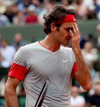Roger Federer 2014 Roland Garros French Open Nike RF футболка