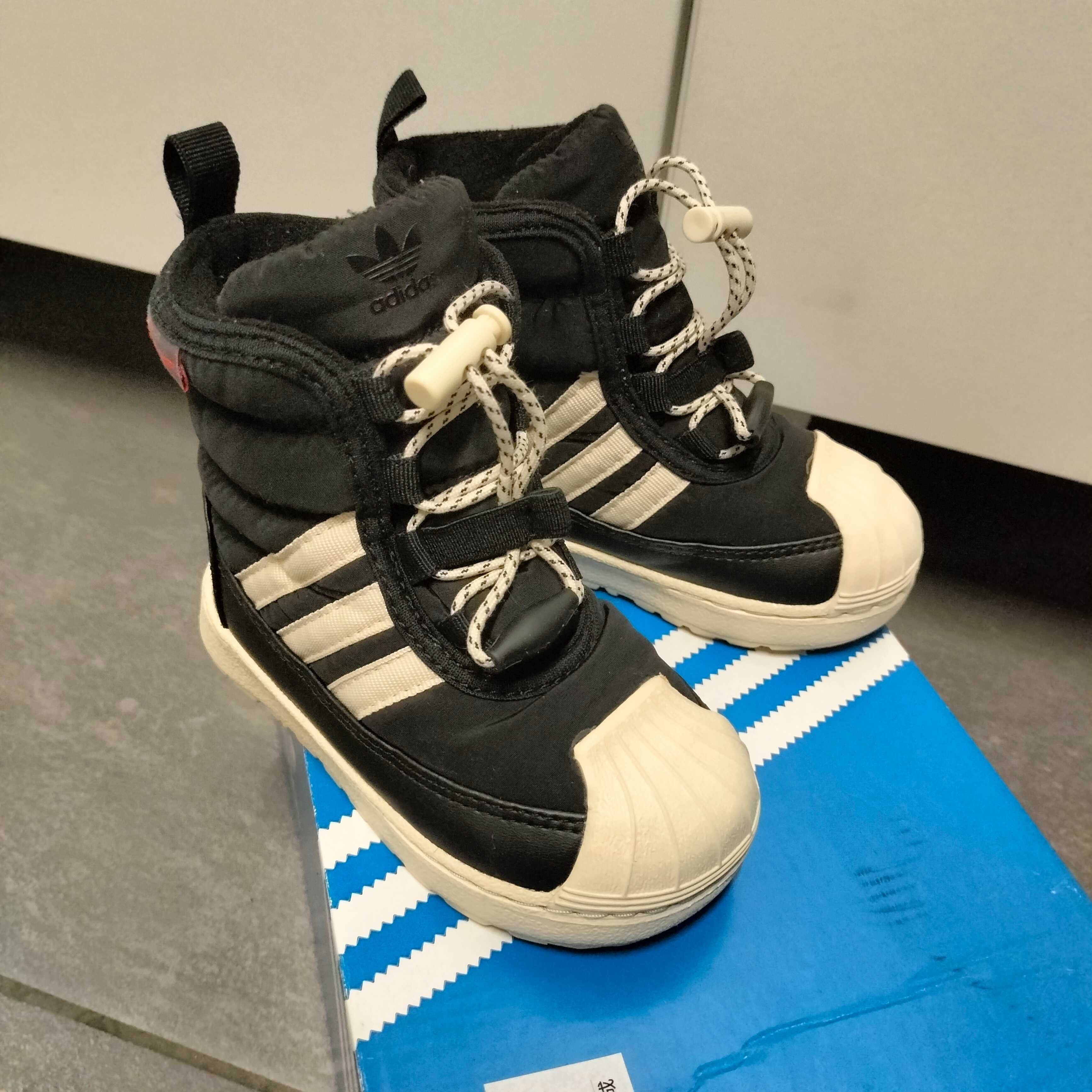 Botki niemowlęce adidas super star 21 śniegowce