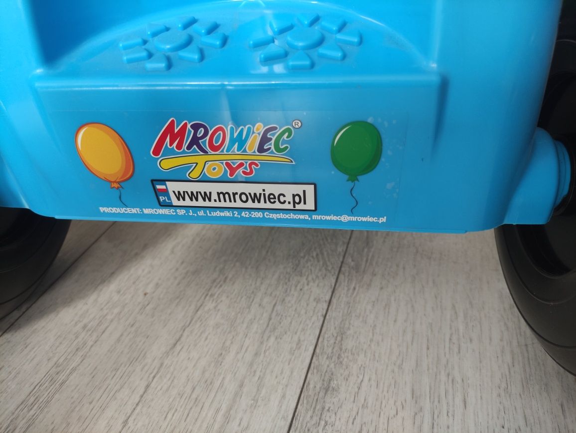 Rowerek dziecięcy trójkołowiec z rączką Mrowiec Toys