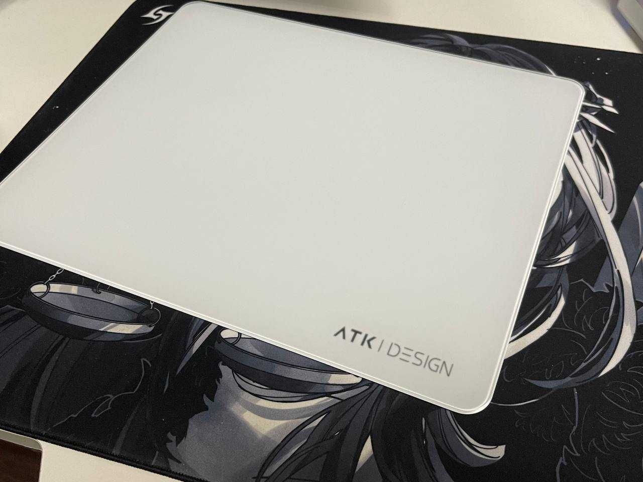 ATK Micro-Etched Tempered Glass Mousepad стеклянный коврик для мыши