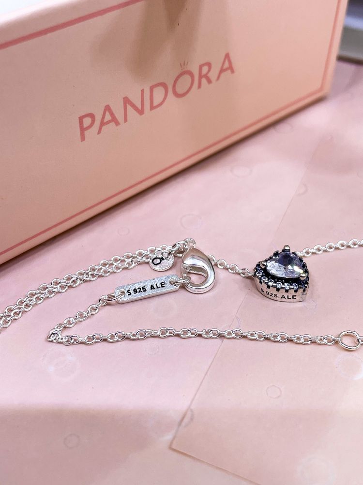 Ожерелье сердца пандора pandora кулоны новые серебро проба 925 ale