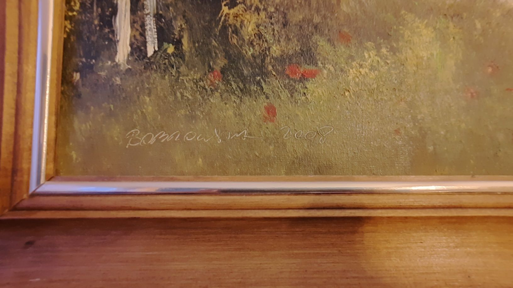 Obraz Osada płótno olej  2008 Bobrowska Maria