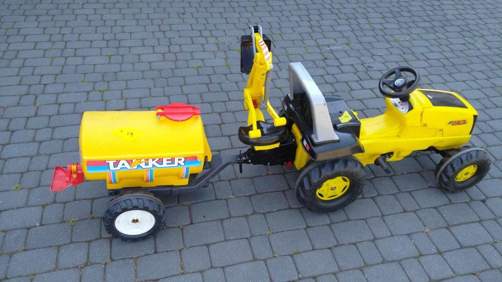 Rolly Toys Traktor Na Pedały New Holland Koparka łyżka tylna