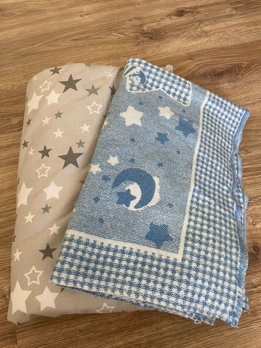 Ковдра(одна тепла,інша осінь,весна) в дитяче ліжечко для новороджених