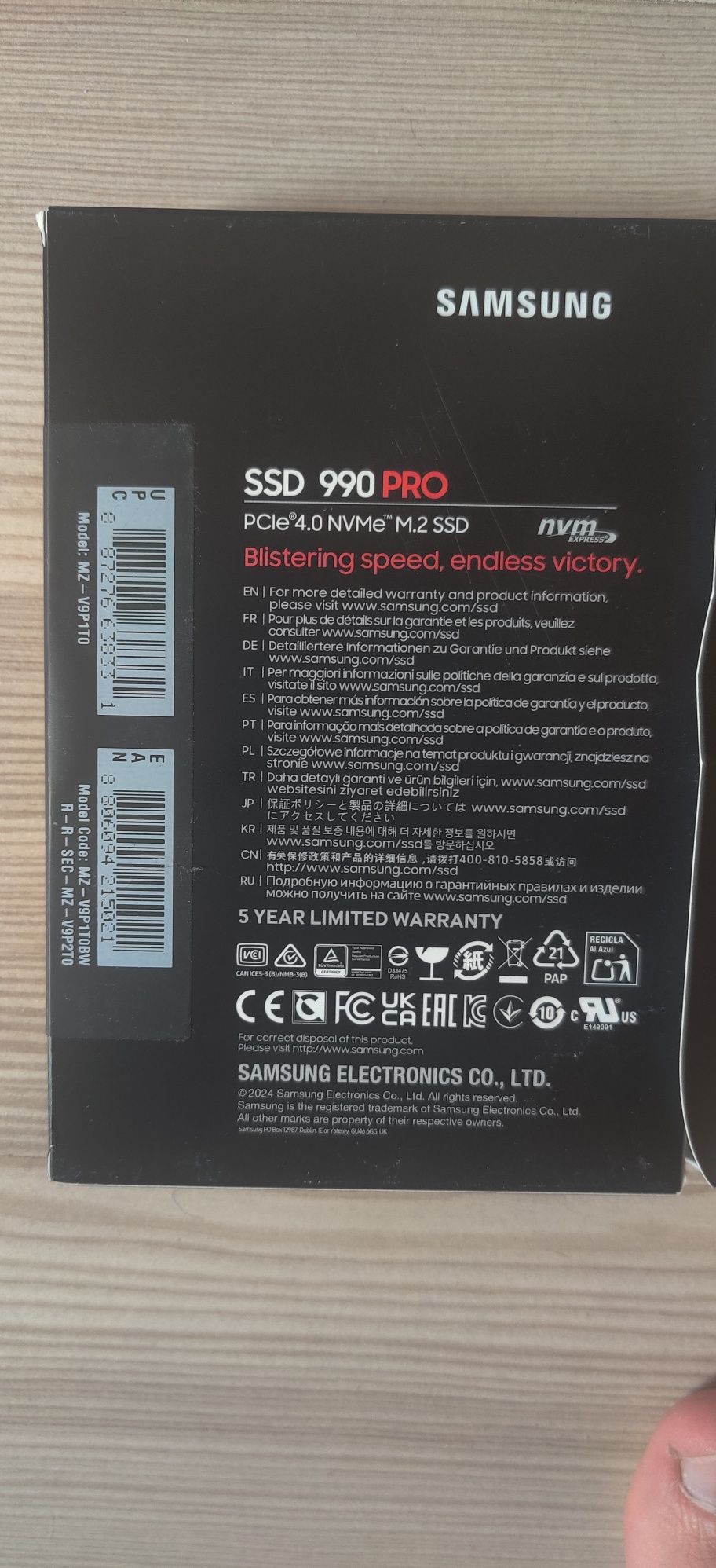 SSD m.2 Samsung 990 pro 1TB Диск