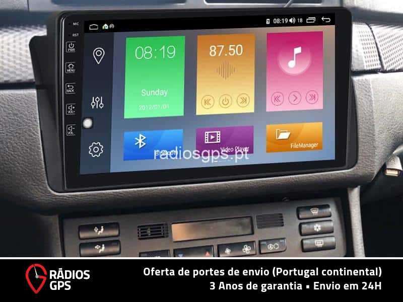 (FATURA + GARANTIA) Auto Rádio GPS Android BMW SÉRIE 3 [E46] (9")