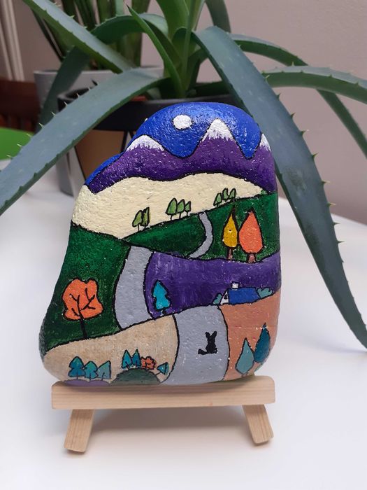 Malowany kamień, tematyka górska