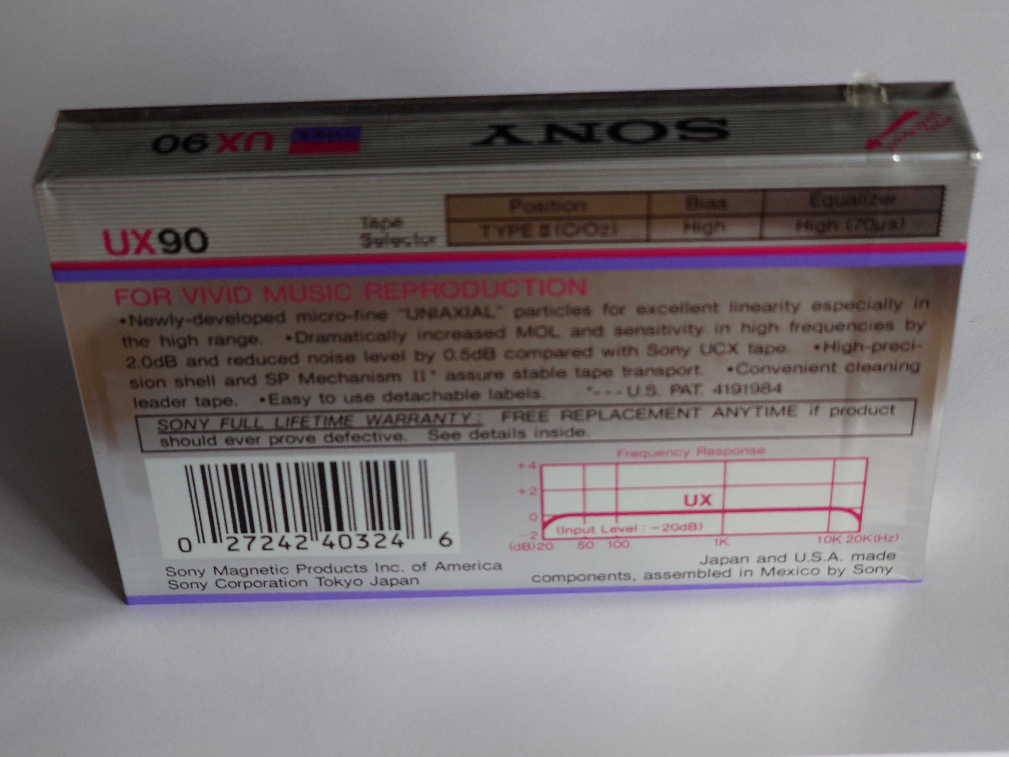 Sony UX 90 model na rok 1986/1987 rynek Amerykański.