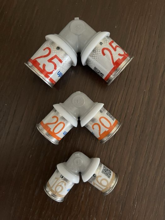 Uponor S-Press Plus, тройник, муфта, коліно, кут, штуцер, прес фітінг