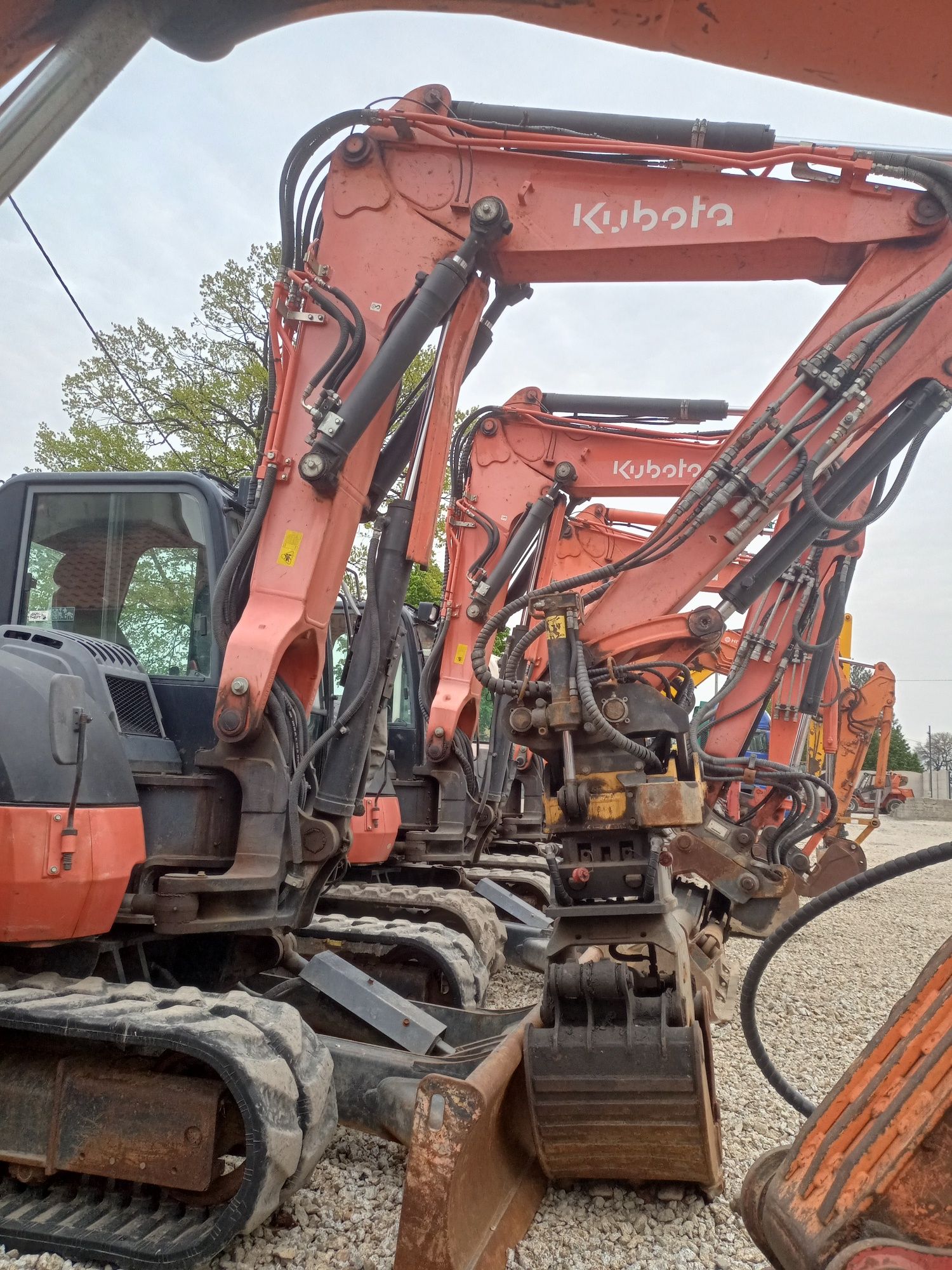 Koparka gąsienicowa Kubota kx080 z Niemiec top