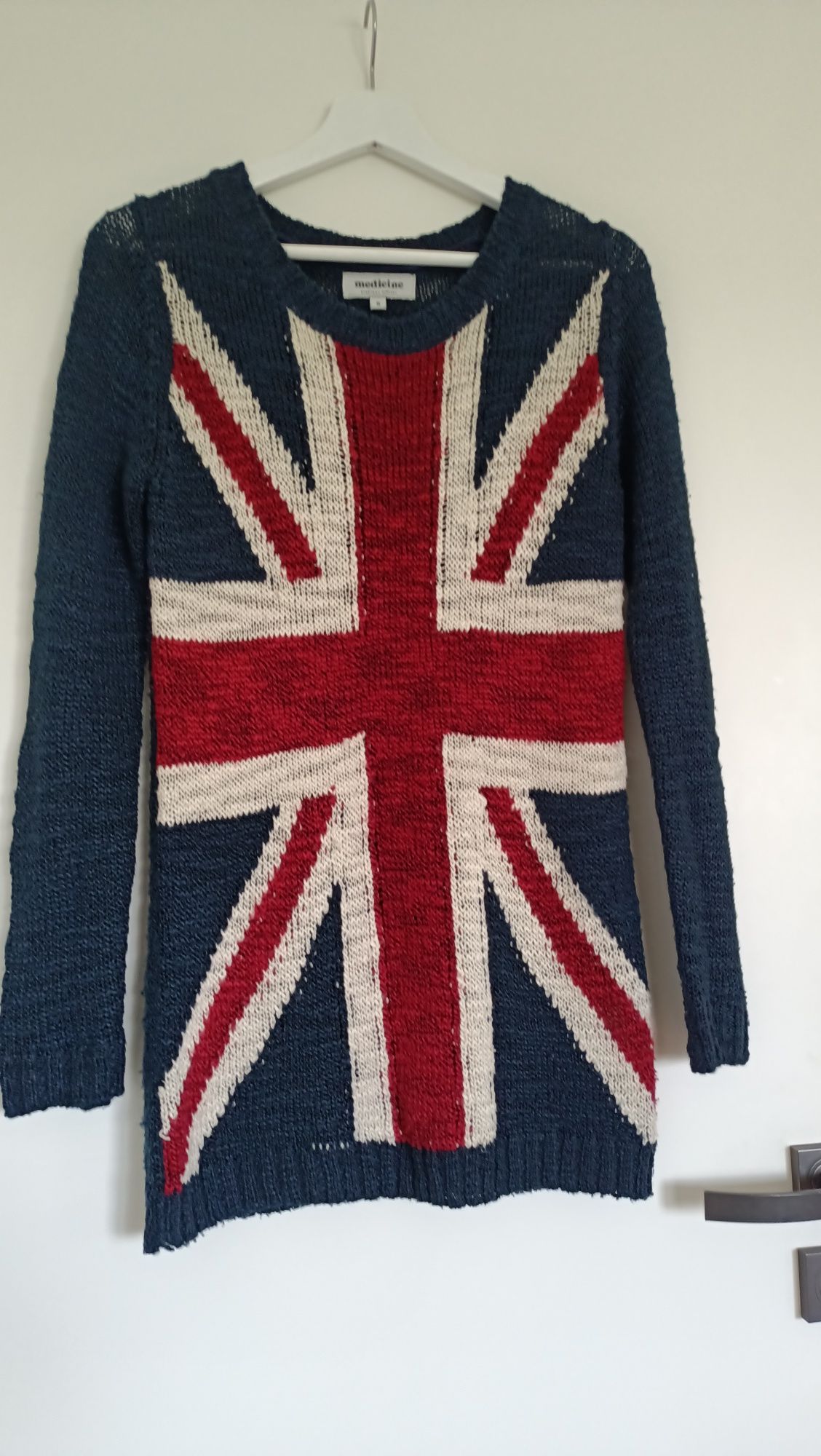 Sweter flaga Wielkiej Brytanii długi