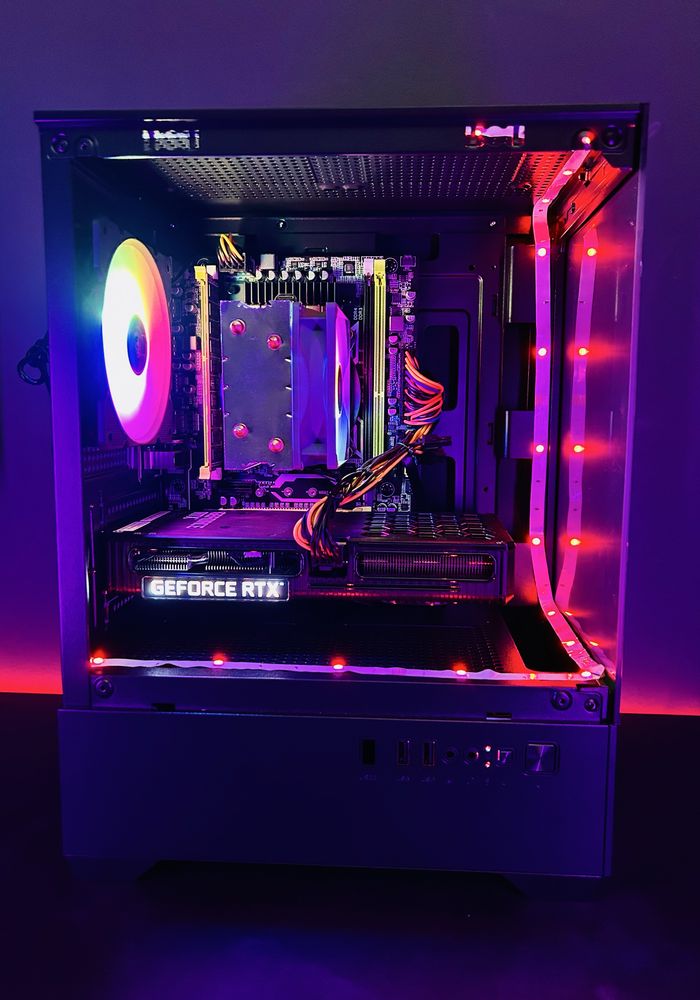 Komputer Do Gier Gamingowy RGB Intel I7 6X3,7Ghz RTX 3060 16GB DDR4 M2