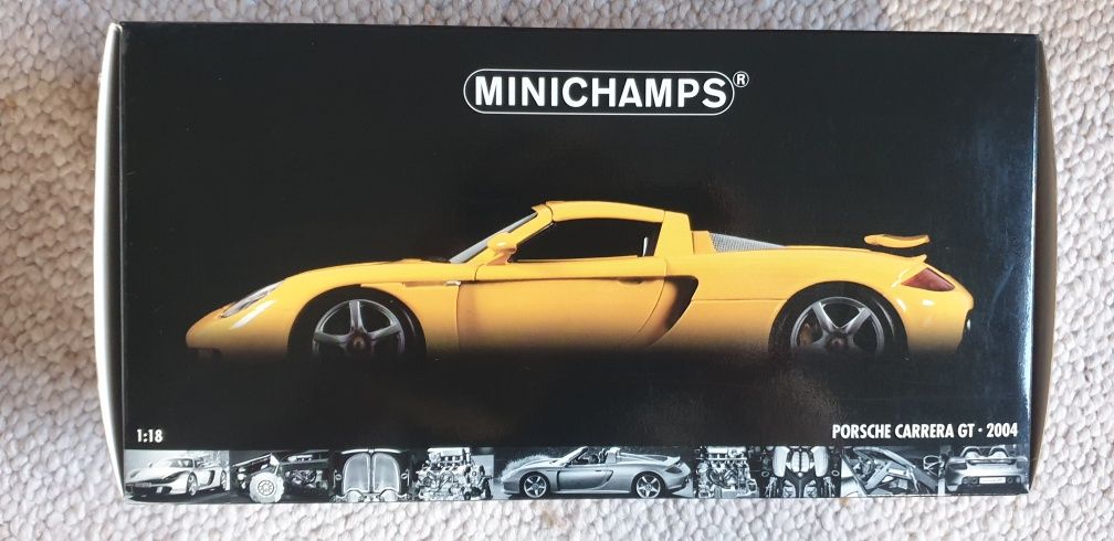 Porsche carrera gt yellow minichamps 1;18