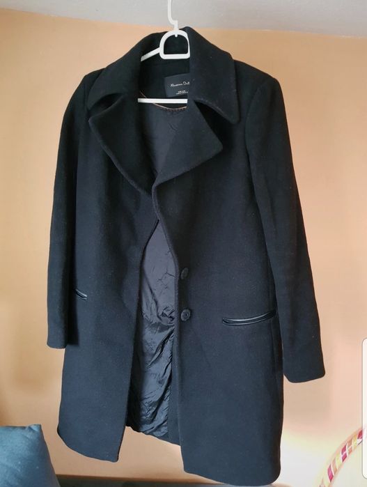 Płaszcz wiosenny wełna Massimo Dutti