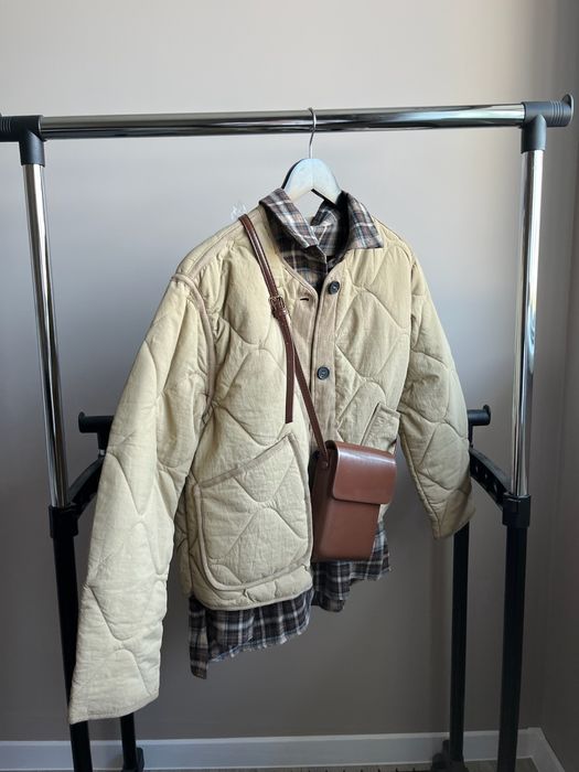 Жіноча куртка осіння SM бежева біла верхній одяг стиль zara курточка