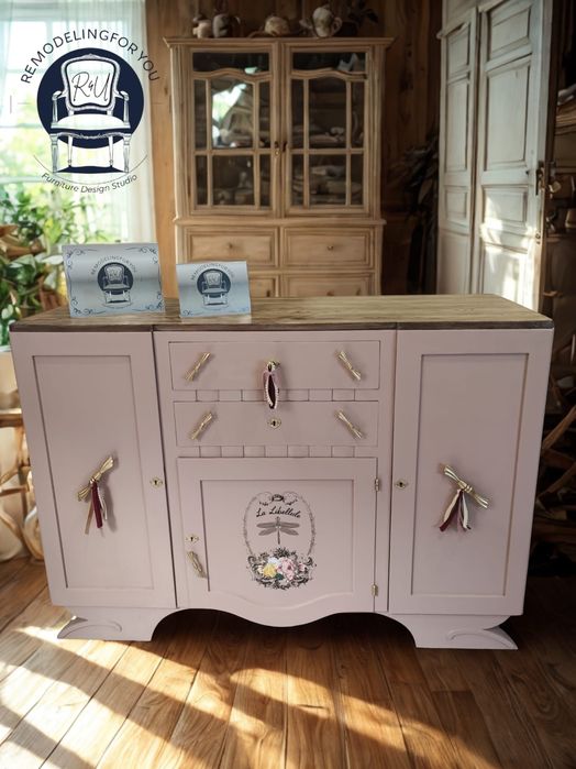 Móvel Aparador  Rosa Velho