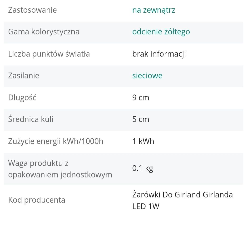 GIRLANDA lampki do ogrodu LED 20m 40xE27 żarowki!