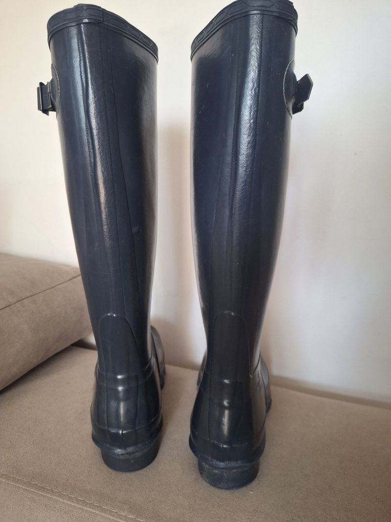 Barbour kalosze wysokie granatowe