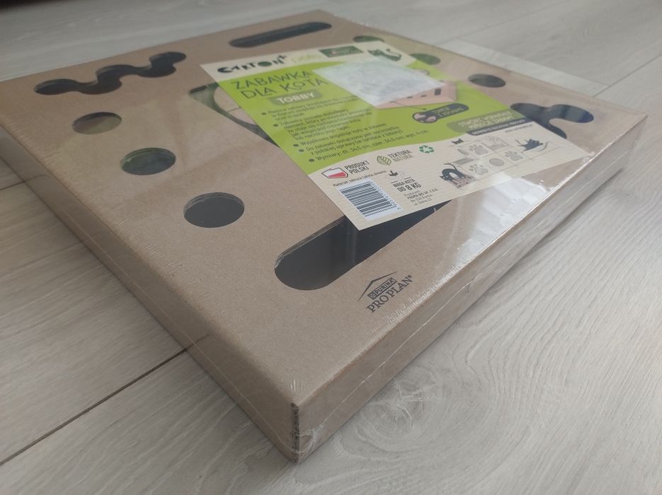 Carton+ Pets zabawka kartonowa i drapak dla kota Tobby z kocimiętką