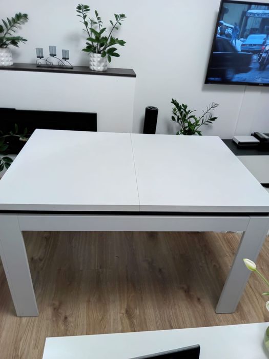Stół 80x120 biały - rozsuwany