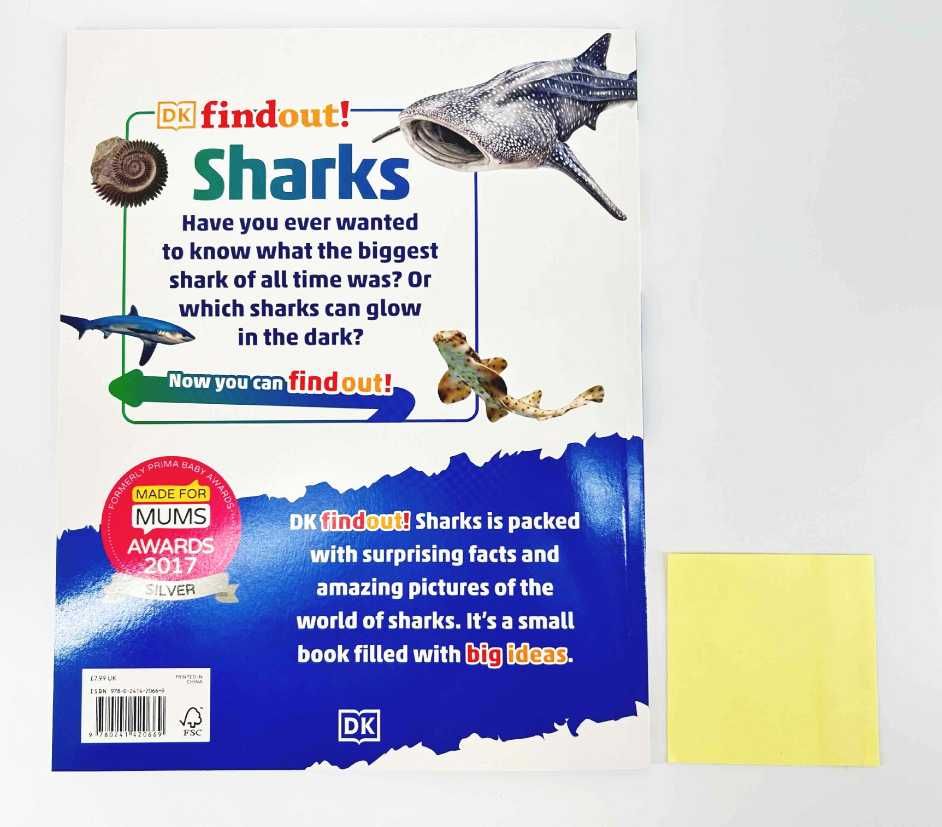 NOWA	DK Findout! Sharks książka po angielsku dla dzieci