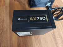 Zasilacz Corsair AX 750 - Modularny pół pasywny 750w 80 plus gold