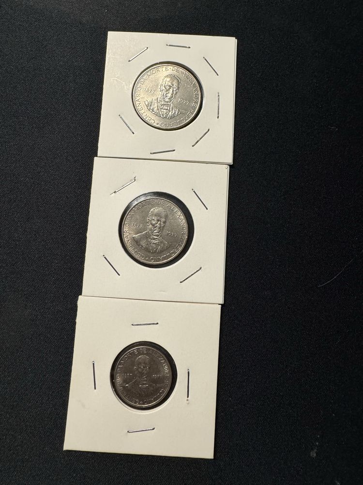 Conjunto moedas Alexandre Herculano