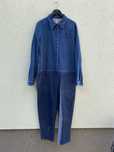Granatowy dżinsowy kombinezon oversize made in italy N21