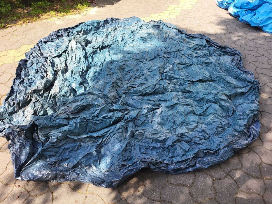 Basen rozporowy dmuchany wygodny ogrodowy 457x122cm Intex z pokrywą