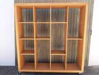 ESTANTE EM AGLOM. MADEIRA FAIA, tipo Cubos, Prateleiras p Livros ou...