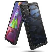 Etui Ringke Fusion X Design do Samsung Galaxy M51 czarny Camo Black