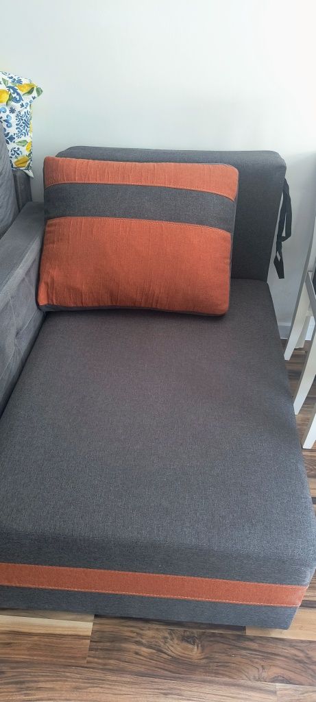 Fotel sofa kanapa mlodzieżowa z funkcją spania pojemnik na pościel
