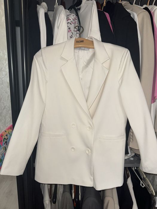 Пиджак белый Жакет піджак білий жіночий the lace