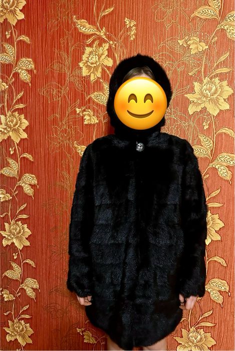 Шуба з дикої норки AOXUEFUR в ідеальному стані!