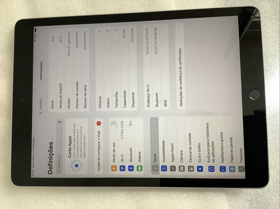 Ipad 9 geracao 2021  64GB